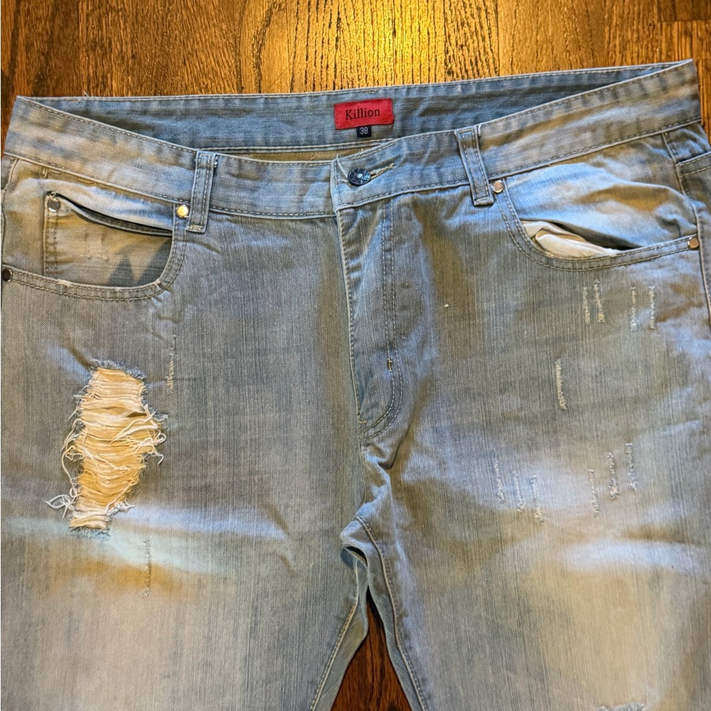 Killion Men's Light Blue Skinny Jeans levis 38